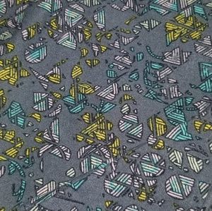 Grey w/Geometric multi-color Pattern LuLa Leggings